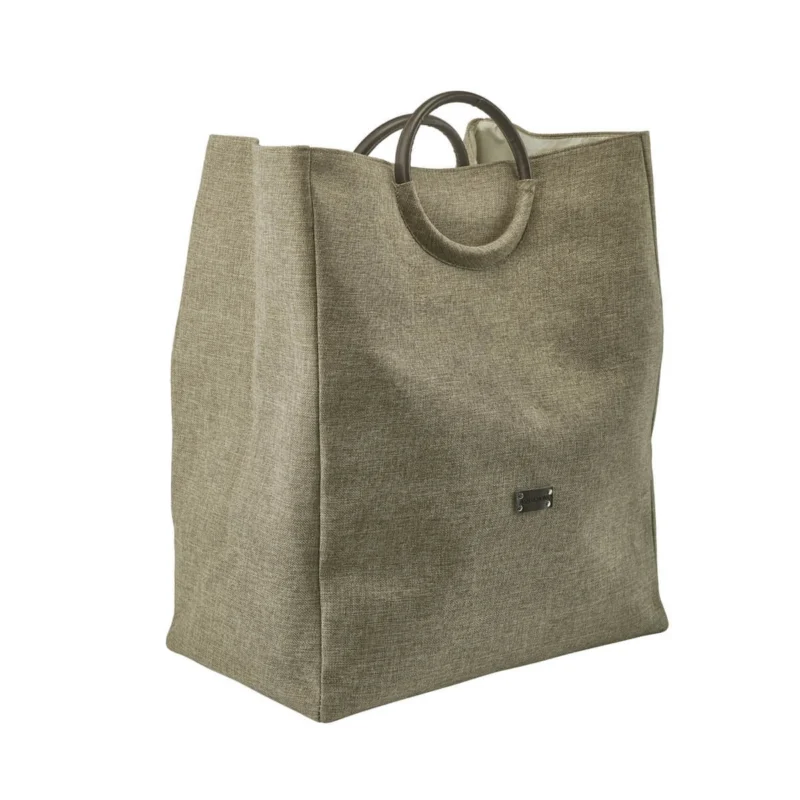 Wäschetasche mit Griffen/Wäschetrenner Jada in Beige von Aquanova, praktisch und stilvoll für die Wäscheorganisation.