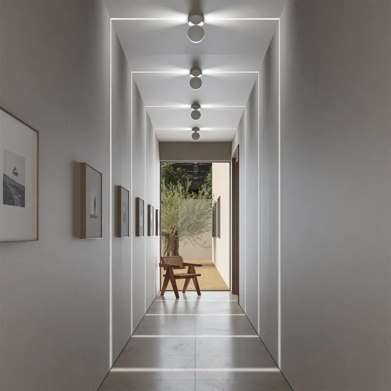 Modern LED Ceiling Light Minimalist Round Disc Design - Product showcase